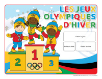 Calendrier perpetuel-Jeux olympiques d&rsquo;hiver
