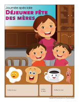 Calendrier perpétuel-Journée-Spéciale-Déjeuner fête des Mères