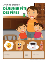 Calendrier perpétuel-Journée-Spéciale-Déjeuner fête des Pères