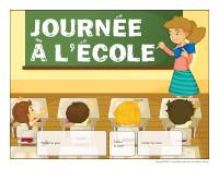 Calendrier perpétuel-Journée à l'école Calendrier perpétuel-Journée à l'école