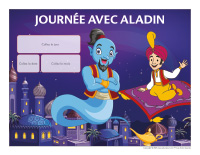 Calendrier perpétuel-Journée avec Aladin