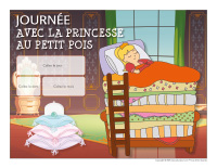 Calendrier perpétuel-Journée-avec La Princesse au petit pois