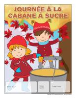 Calendrier perpétuel-Journée cabane à sucre