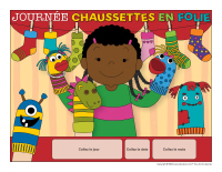 Calendrier perpetuel-Journee chaussettes en folie