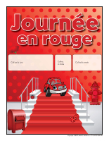 Calendrier perpétuel-Journée en rouge