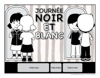 Calendrier perpetuel-Journee noir et blanc 2026
