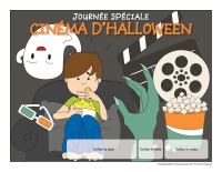 Calendrier perpétuel-Journée spéciale-Cinéma d’Halloween