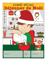 Calendrier perpétuel-Journée spéciale-Déjeuner de Noël-2021