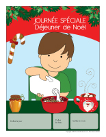 Calendrier perpétuel-Journée spéciale-Déjeuner de Noël Calendrier perpétuel-Journée spéciale-Déjeuner de Noël