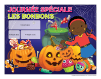 Calendrier perpétuel-Journée spéciale-Les bonbons