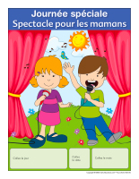 Calendrier perpétuel-Journée spéciale-Spectacle pour les mamans 2020