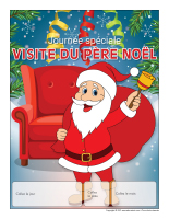 Calendrier perpétuel-Journée spéciale-Visite du pèr Noël-2021