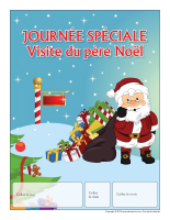 Calendrier perpétuel-Journée spéciale-Visite du père Noël Calendrier perpétuel-Journée spéciale-Visite du père Noël