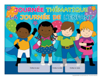 Calendrier perpétuel-Journée thématique-Journée de l’enfant 2023