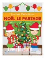 Calendrier perpétuel-Journée thématique-Noël-Le partage