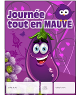 Calendrier perpétuel-Journée tout en mauve