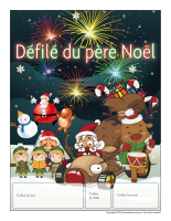 Calendrier perpétuel-Le défilé du père Noël