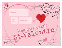 Calendrier perpétuel-Saint-Valentin