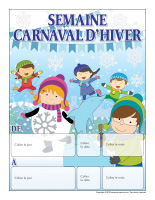 Calendrier perpétuel-Semaine Carnaval d'hiver