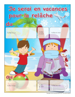 Calendrier perpétuel-Vacances de la relâche