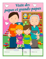 Calendrier perpétuel-Visite des papas et grands-papas