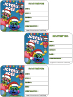 Carte - invitation - Noël - Poni Carte - invitation - Noël - Poni
