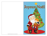 Carte de souhaits Noël-Couleur