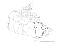 Carte du Canada