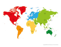 Carte du monde et drapeaux-Enfants du monde