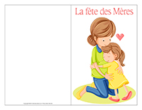Carte-fête des Mères-Couleur Carte-fête des Mères-Couleur
