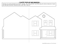 Carte pop up-Ma maison