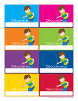 Carte professionnelle-Décorateur Carte professionnelle-Décorateur