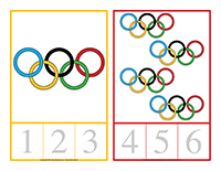 Cartes à compter-Jeux d’hiver Olympiades