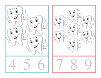 Cartes à compter-La santé dentaire-4