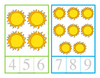 Cartes à compter-Le printemps-4 Cartes à compter-Le printemps-4