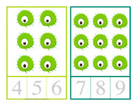 Cartes à compter-Les microbes-4 Cartes à compter-Les microbes-4