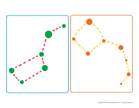 Cartes constellations à reproduire