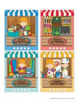 Cartes de visites a poinconner-Marche aux puces-1