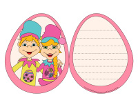 Cartes des lutins de Paques couleur 2025-2