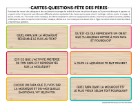 Cartes questions-Fête des Pères