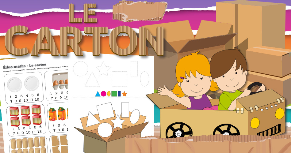 Sélection de jouets géants en carton à colorier ou non –