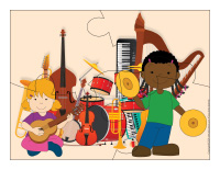 Casse-têtes-Instruments de musique