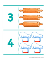 Casse-tetes d’association chiffres-Cuisine