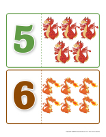 Casse-tetes d’association chiffres-Dragons