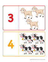 Casse-tetes d’association chiffres-Ferme