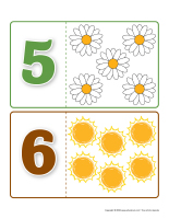 Casse-tetes d’association chiffres-Fleurs