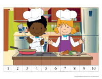 Casse-tetes numerotes-Cuisine