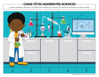 Casse-têtes numérotés-Sciences-1