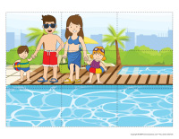 Casse-têtes velcro 9 morceaux-Vacances