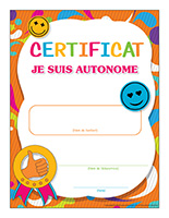 Certificats interactifs-Je suis autonome